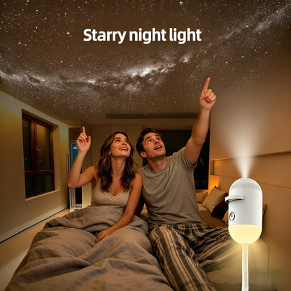 Galaxy Star Projector 2 in 1 Night Light