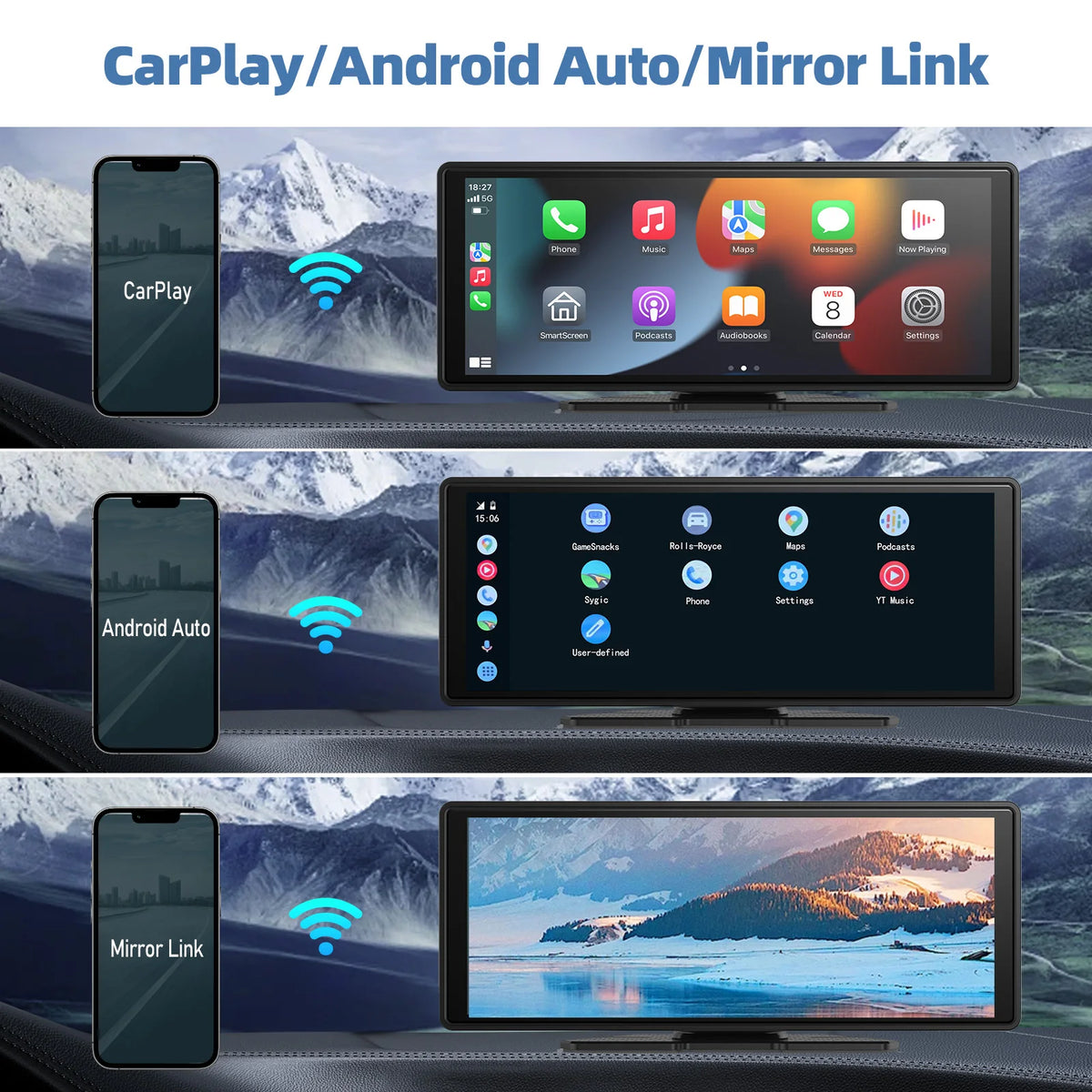 Carplay Screen for Car with Android Auto