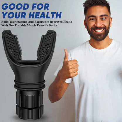 Portable Breathing Exercise Lungs Portable Breath Fitness Sports Exerciser Device Endurance Workout with Adjustable Resistances