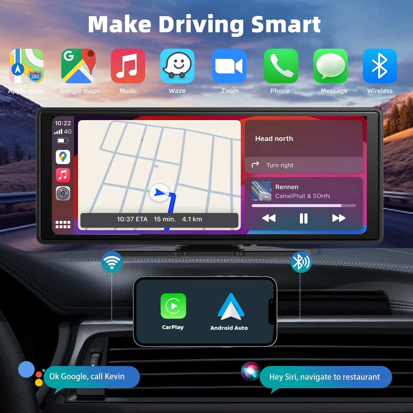 Carplay Screen for Car with Android Auto