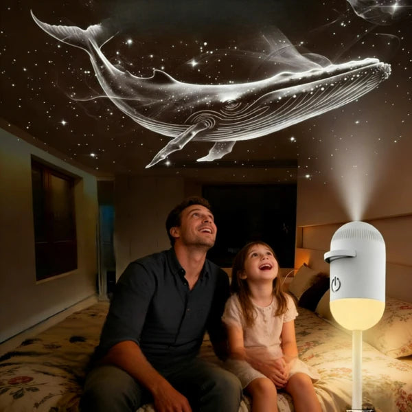Galaxy Star Projector 2 in 1 Night Light