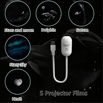 Galaxy Star Projector 2 in 1 Night Light